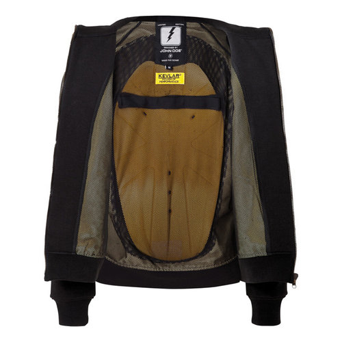 John Doe Hoodie Met Rits | Zwart