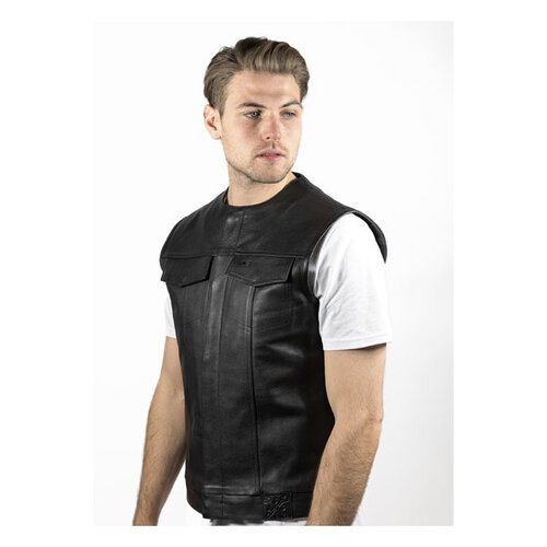 John Doe MC Outlaw Leather Vest | Black