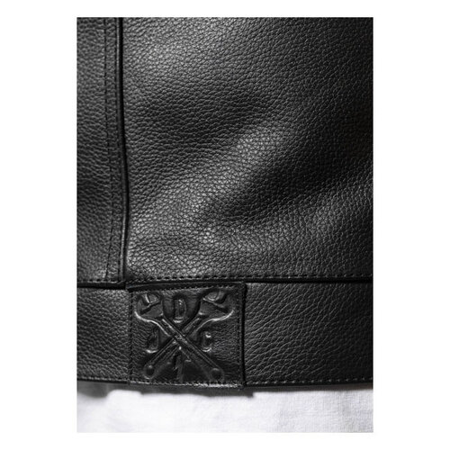 John Doe MC Outlaw Leren Vest | Zwart