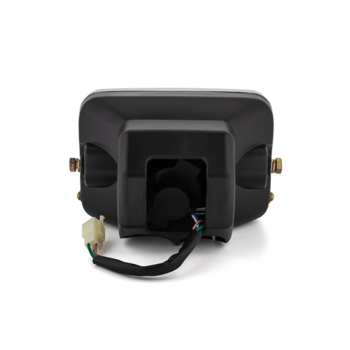 7 "Black & Chrome Universal Rectangle Scheinwerfer - Emarked