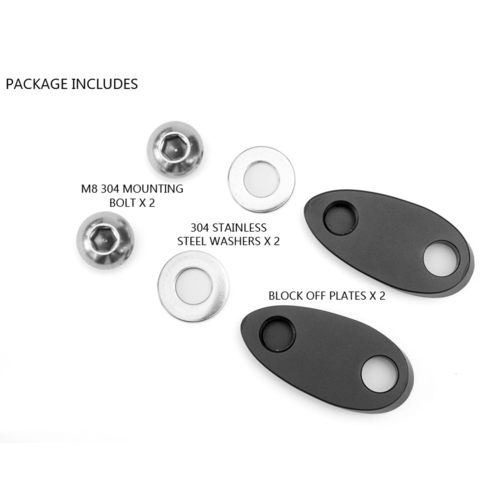 Turn signal Block off adapter plates