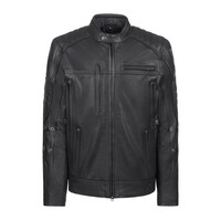 Technische Lederjacke mit XTM | Schwarz