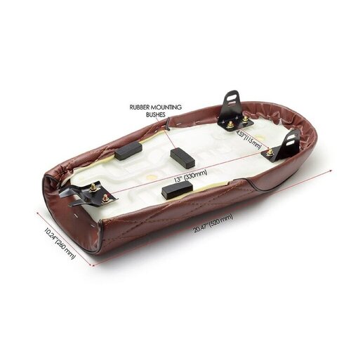 Brat Seat Diamond (noir ou marron)