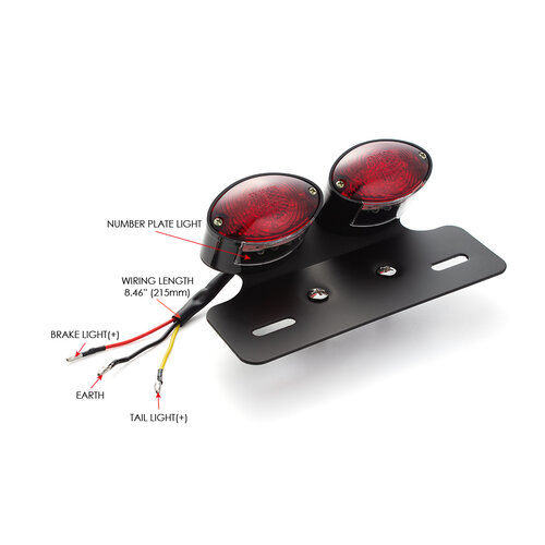 Dubbel Cat Eye LED-stop- / achterlicht