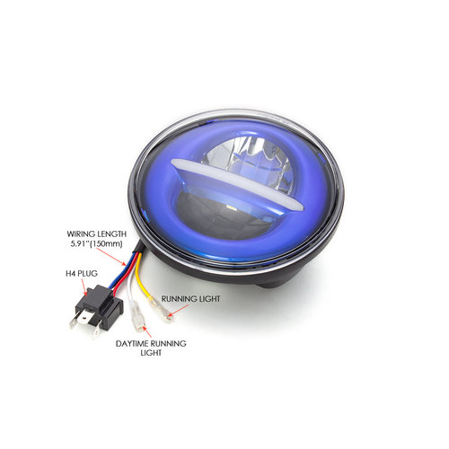 5,75 "schwarzer klassischer / moderner LED-Scheinwerfereinsatz