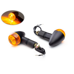 Classic E-marked Bullet Indicators Chrome / Black