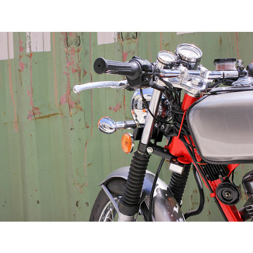 Classic E-marked Bullet Indicators Chrome / Black