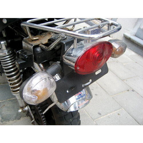 Oval E-marked Stop / Taillight Chrome / Black