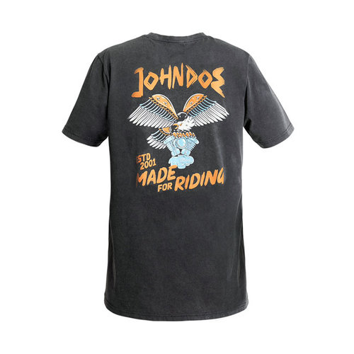 John Doe De T-Shirt van Adelaar | Fade-Out Zwart