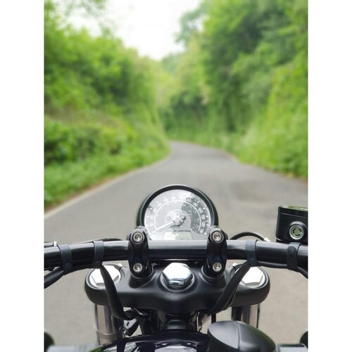 Motone Kit élévateur Up-And-Over pour Fat Bars 28,6 mm - Noir