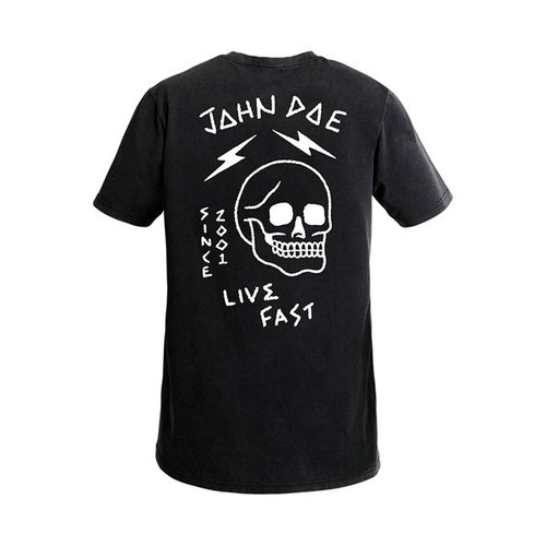 John Doe T-shirt Crâne Rapide en Direct | Noir