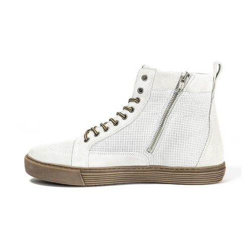 John Doe Motorsneakers Neo Wit/ Bruin | Ce-Goedgekeurd