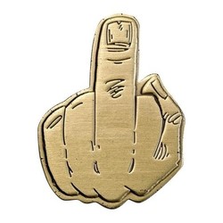 Enamel Pin Finger - Brass