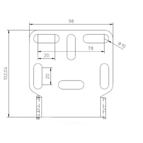 Highsider Kennzeichenhalter Universal Typ 2