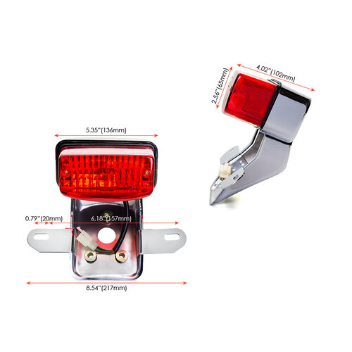 Taillight  Oldskool "Alabama Chrome"