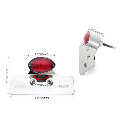 Achterlicht Oldskool "Delaware Chrome"