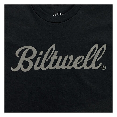 Biltwell T-shirt Script Gris Noir | (Choisir la Taille)