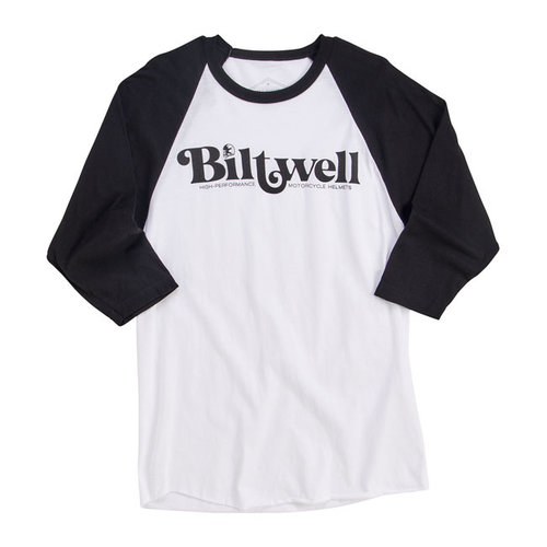 Biltwell Chemise Raglan Haute Performance Noir/Blanc | (Choisir la Taille)