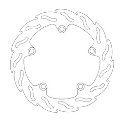 Bremsscheibenflamme Yamaha MT-07