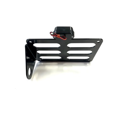 MCU Side Mount "Slotted" with Licence plate light - Black
