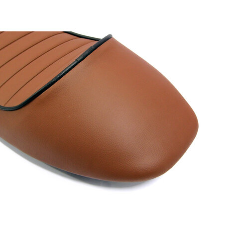 Tuck N' Roll Cafe Racer Seat Cadillac Brown