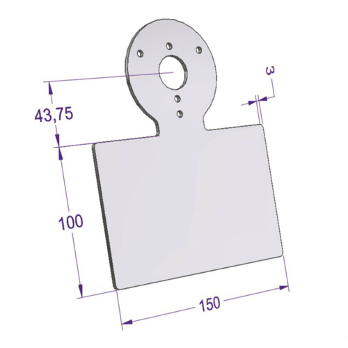 Universele snelheidsmeterhouder DIY voor Motoscope Chronoclassic