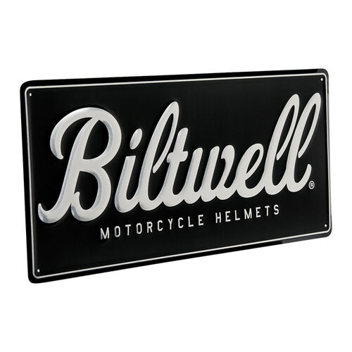 Biltwell Script Winkelbord Aluminium | Zwart