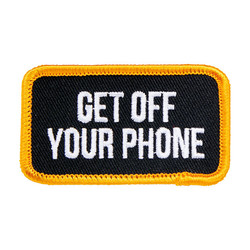 Phone Patch 2.75"" | Black, White, Orange