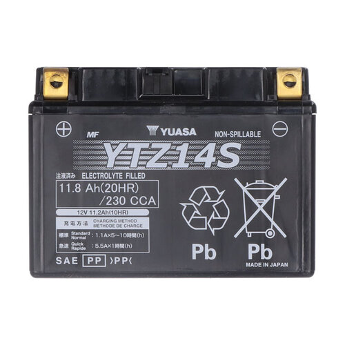 Yuasa Yuasa High Performance AGM Battery YTZ14S | KTM,BMW,Honda,Suzuki, Yamaha