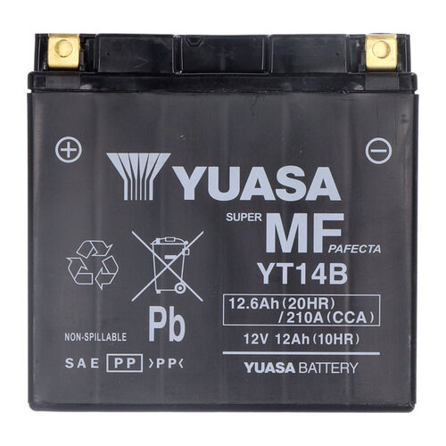 Yuasa AGM Battery YT14B-WC | Yamaha