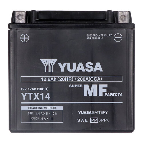 Yuasa AGM-accu YTX14-WC | Aprilia/BMW/Ducati/Honda/Kawasaki/KTM/Suzuki/Triumph/Yamaha