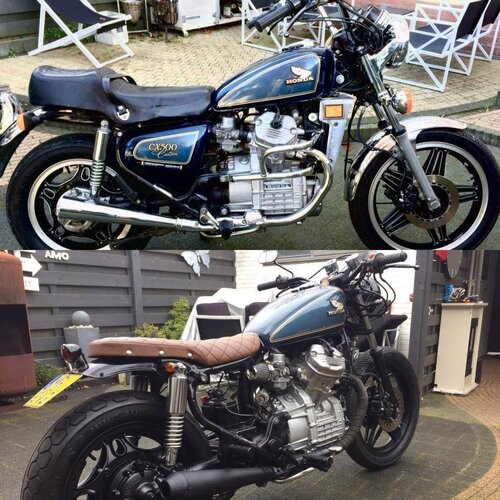 C.Racer CX500 Sitzbank Diamond Schwarz 83