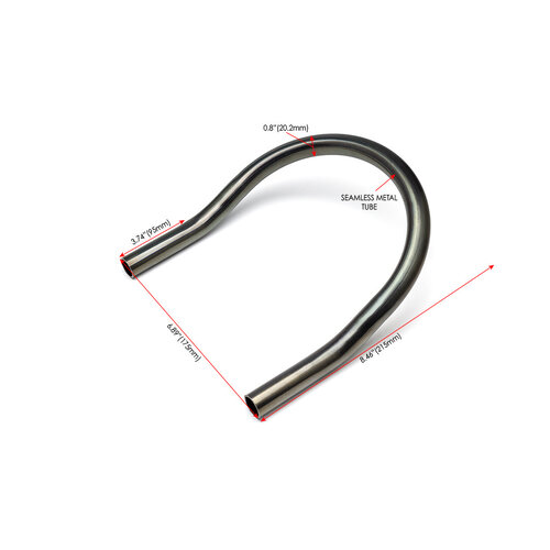 20,3 mm Boucle courte avec Upswept (20 degrés) OD: 210MM