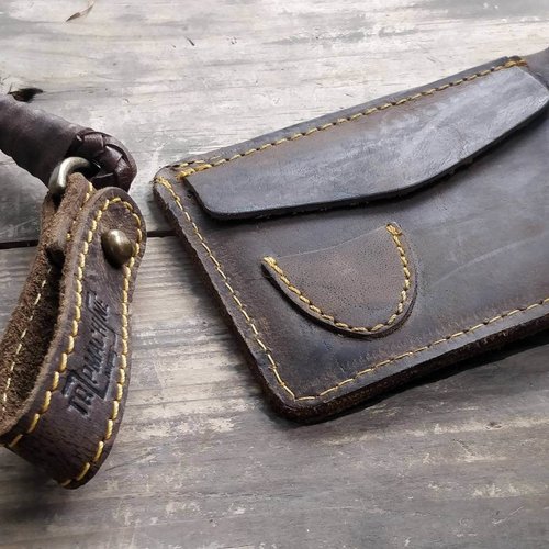 Trip Machine Portefeuille Old Boy brun tabac