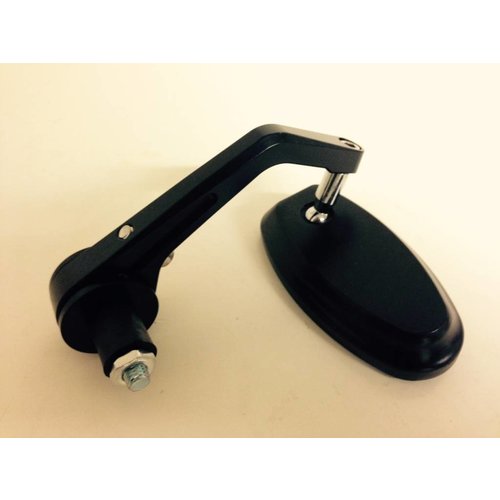 Paar ovale schwarze Lenkerendenspiegel