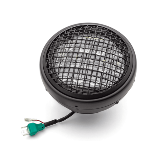 Projecteur LED classique noir multi de 7 po avec projecteur + grille en mailles
