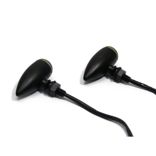 Clignotants encastrés "Bullet" noir fumé