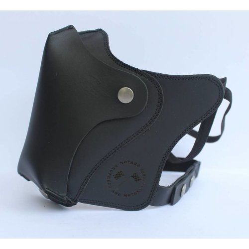 Motard Germany Cafe Racer Masker Leder - Black