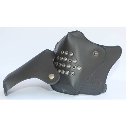 Motard Germany Cafe Racer Masker Leder - Black
