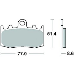 Brake Pad Set MCB748SV