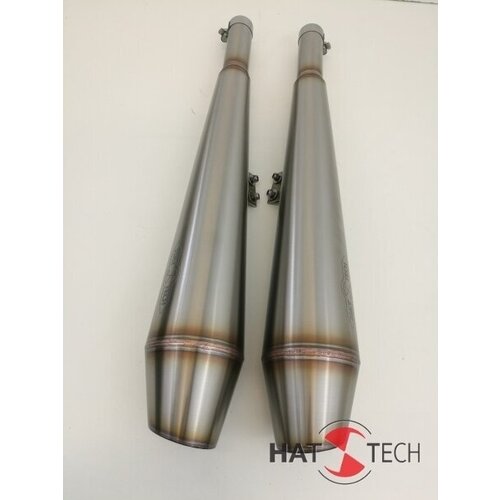 Hattech 38mm EG-ABE Cannonball einddemper set BMW /5 - /6 - /7