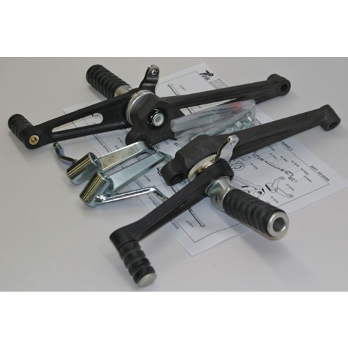 Tarozzi Moto Guzzi Rearset Black Foldable