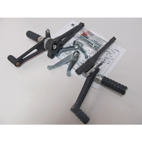 Tarozzi Moto Guzzi Rearset Black Foldable