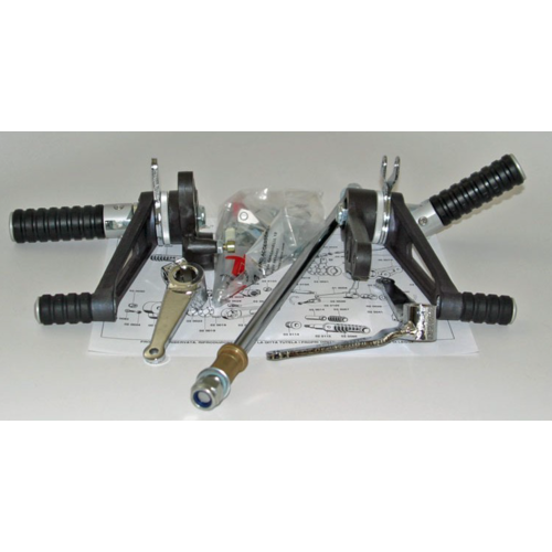 Tarozzi Honda CX500 E Rearset Black Foldable