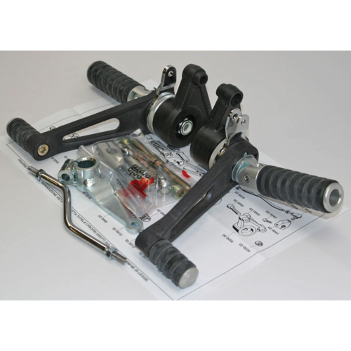 Tarozzi Kawasaki GPZ Rearset Black Foldable
