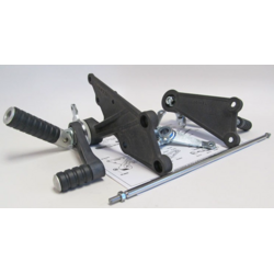 Suzuki GSX Fußrastenanlage Schwarz Faltbar