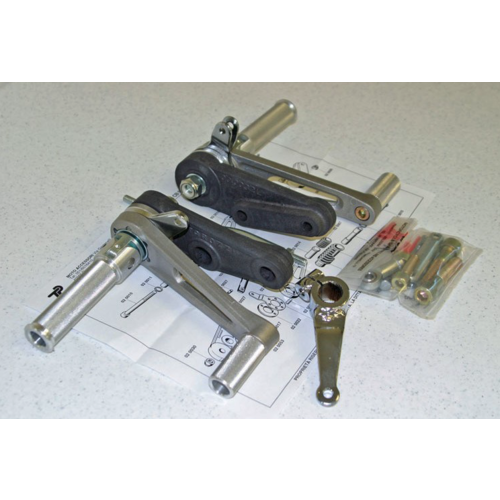 Tarozzi Honda CB Fußrastenanlage Knurled Faltbar