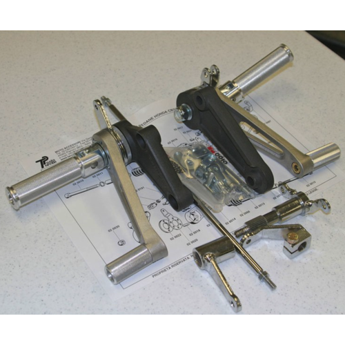 Tarozzi Honda CBX Rearset Knurled Foldable