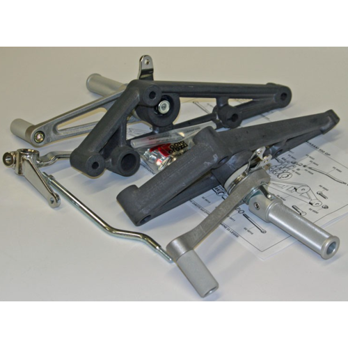 Tarozzi Kawasaki GPX/ZX/R/SR Rearset Knurled Foldable