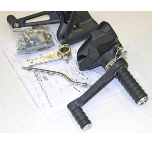 Tarozzi Honda CB Commandes reculées Noir Fixé